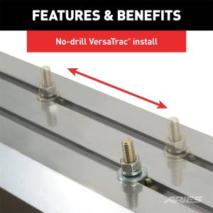 ARIES - ARIES AdvantEDGE 5-1/2" x 91" Black Aluminum Side Bars, Select Silverado, Sierra 2556046 - Image 6