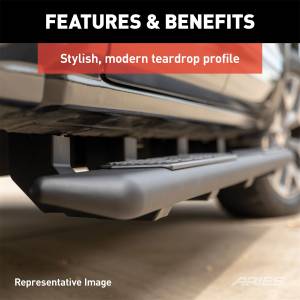 ARIES - ARIES AscentStep 5-1/2" x 75" Black Steel Running Boards, Select Colorado, Canyon 2558043 - Image 4
