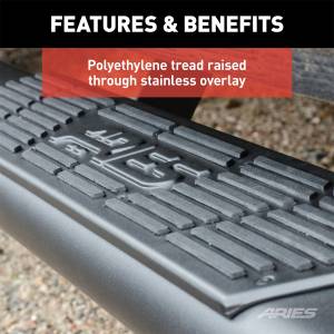ARIES - ARIES AscentStep 5-1/2" x 75" Black Steel Running Boards, Select Colorado, Canyon 2558043 - Image 6