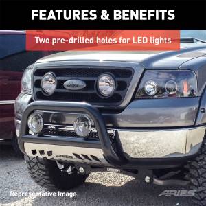 ARIES - ARIES 3" Polished Stainless Bull Bar, Select Nissan Armada, Titan 35-9001 - Image 7