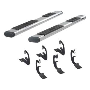 ARIES - ARIES 6" x 91" Polished Stainless Oval Side Bars, Select Chevrolet and GMC Trucks 4444003 - Image 2