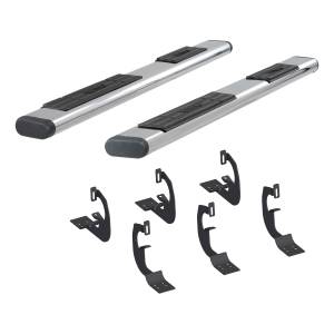 ARIES - ARIES 6" x 85" Polished Stainless Oval Side Bars, Select Toyota Tundra 4444031 - Image 2