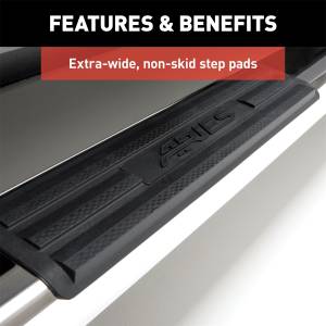 ARIES - ARIES 6" x 85" Polished Stainless Oval Side Bars, Select Nissan Titan, XD, Armada 4444041 - Image 5