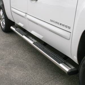 ARIES - ARIES 6" x 91" Polished Stainless Oval Side Bars, Select Silverado, Sierra, Crew Cab 4444049 - Image 4