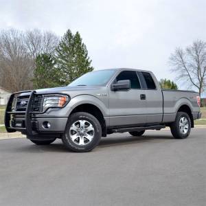 ARIES - ARIES 6" x 75" Black Aluminum Oval Side Bars, Select Ford F-150 4445018 - Image 5