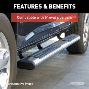 ARIES - ARIES Mounting Brackets for 6" Oval Side Bars 4516 - Image 4