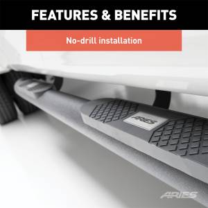 ARIES - ARIES Big Step 4" Black Aluminum Round Side Bars, Select Jeep Wrangler JL AL231009 - Image 9