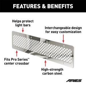 ARIES - ARIES Pro Series 20-Inch Polished Stainless Light Bar Cover Plate PJ20MS - Image 2