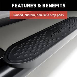 ARIES - ARIES 4" Black Steel Oval Side Bars, Select Silverado, Sierra 1500, 2500, 3500 S224013 - Image 7