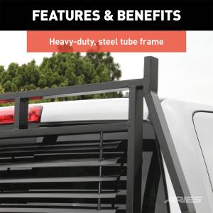 ARIES - ARIES Classic Black Steel Headache Rack, Select Ford F-250, F-350, F-450 Super Duty 111001 - Image 5