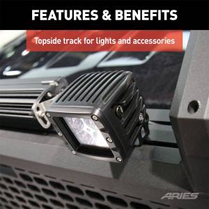 ARIES - ARIES AdvantEDGE Black Aluminum Headache Rack, Select Silverado, Sierra 2500, 3500 HD 1110105 - Image 2