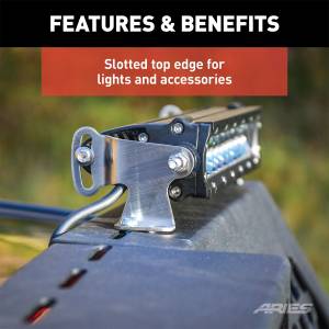 ARIES - ARIES Switchback Black Aluminum Headache Rack, Select Chevrolet Silverado, GMC Sierra 1110110 - Image 11