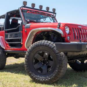 ARIES - ARIES Jeep Wrangler JK Raw Aluminum Front Fender Flares 1500202 - Image 3