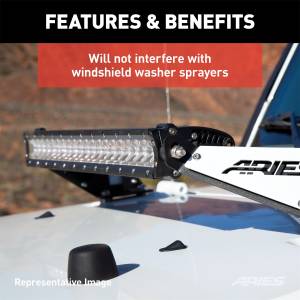 ARIES - ARIES Jeep JK Hood Light and Brackets 1501300 - Image 7