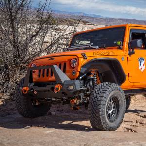 ARIES - ARIES TrailChaser Jeep Wrangler, Gladiator Steel Front Bumper Corners with LEDs 2081200 - Image 3