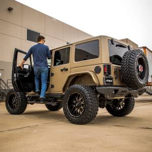 ARIES - ARIES TrailChaser Jeep Wrangler Steel Rear Bumper Corners with LEDs 2081222 - Image 2