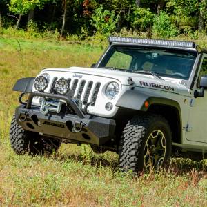 ARIES - ARIES TrailChaser Jeep Wrangler JK Steel Front Bumper (Option 4) 2082050 - Image 3