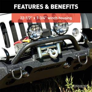ARIES - ARIES TrailChaser Jeep Wrangler JK Steel Front Bumper (Option 4) 2082050 - Image 6
