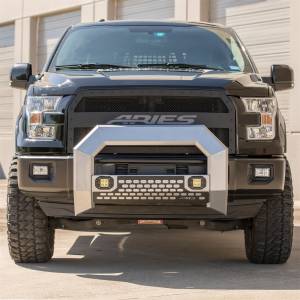 ARIES - ARIES AdvantEDGE 5-1/2" Chrome Aluminum Bull Bar with Lights, Select Ford Super Duty 2153102 - Image 6