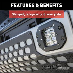 ARIES - ARIES AdvantEDGE 5-1/2" Chrome Aluminum Bull Bar with Lights, Select Ford Super Duty 2153102 - Image 9