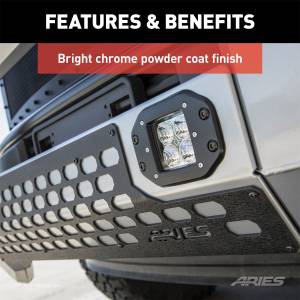 ARIES - ARIES AdvantEDGE 5-1/2" Chrome Aluminum Bull Bar with Lights, Select Ford Super Duty 2153102 - Image 11