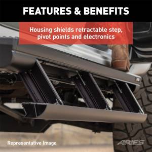 ARIES - ARIES ActionTrac 69.6" Powered Running Boards, Select Colorado, Canyon, Ext. Cab 3046504 - Image 6