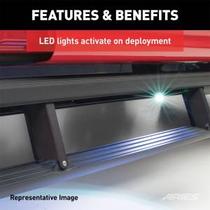 ARIES - ARIES ActionTrac 69.6" Powered Running Boards, Select Colorado, Canyon, Ext. Cab 3046504 - Image 11