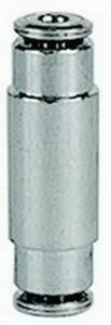 Firestone Ride-Rite Union 1/4 Tubing; Nickel (1 per pack) 3466