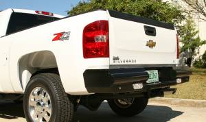Fab Fours - Fab Fours Black Steel Ranch Rear Bumper CH08-T1450-1 - Image 2
