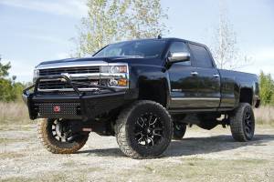 Fab Fours - Fab Fours Black Steel Front Ranch Bumper CH11-S2762-1 - Image 3