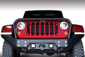Fab Fours - Fab Fours FMJ Full Width Winch Front Bumper JK07-B1858-B - Image 2