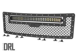 Rough Country Ford Mesh Grille w/30in 2-Row Black Series LED w/Cool White DRL (09-14 F-150) 70232