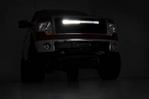 Rough Country - Rough Country Ford Mesh Grille w/30in 2-Row Black Series LED w/Cool White DRL (09-14 F-150) 70232 - Image 2
