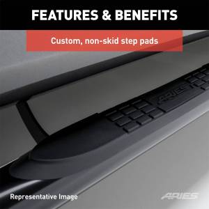 ARIES - ARIES 3" Round Polished Stainless Side Bars, Select Jeep Wrangler YJ, TJ 35600-2 - Image 6