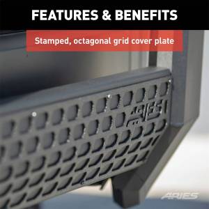 ARIES - ARIES AdvantEDGE 5-1/2" Black Aluminum Bull Bar, Select Silverado, Sierra 2500, 3500 2164003 - Image 10