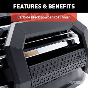 ARIES - ARIES AdvantEDGE 5-1/2" Black Aluminum Bull Bar, Select Silverado, Sierra 2500, 3500 2164003 - Image 9