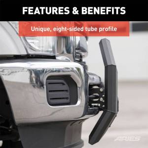 ARIES - ARIES AdvantEDGE 5-1/2" Black Aluminum Bull Bar, Select Silverado, Sierra 2500, 3500 2164003 - Image 12