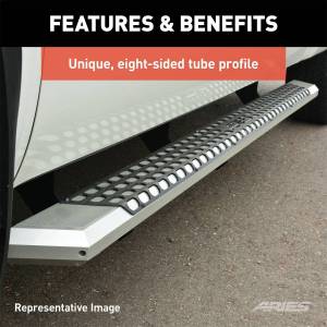 ARIES - ARIES AdvantEDGE 5-1/2" x 75" Chrome Aluminum Side Bars, Select Dodge Durango 2555053 - Image 8