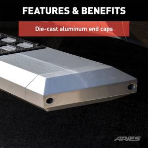 ARIES - ARIES AdvantEDGE 5-1/2" x 75" Chrome Aluminum Side Bars, Select Dodge Durango 2555053 - Image 3
