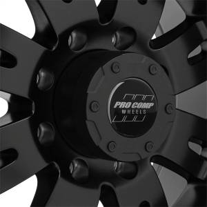Pro Comp Wheels - Pro Comp Wheels Raven Satin Black 18x9.5 8x6.5 4.5BS Offset -19mm Cap P/N 8515041 5001-89582 - Image 3