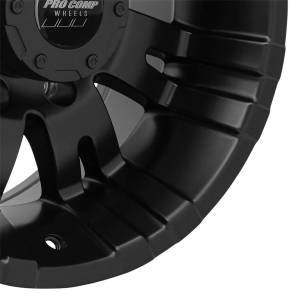 Pro Comp Wheels - Pro Comp Wheels Raven Satin Black 18x9.5 8x6.5 4.5BS Offset -19mm Cap P/N 8515041 5001-89582 - Image 2