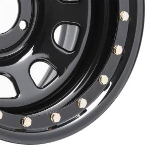 Pro Comp Steel Wheels - Pro Comp Steel Wheels Series 252 Gloss Black 15x8 5x4.5 3.75BS Offset -19mm Cap P/N 1330018 252-5865 - Image 2
