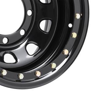 Pro Comp Steel Wheels - Pro Comp Steel Wheels Series 252 Gloss Black 16x8 8x6.5 4.25BS Offset -6mm Cap P/N 1515018 252-6881 - Image 2