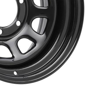 Pro Comp Steel Wheels - Pro Comp Steel Wheels Series 51 Gloss Black 15x8 6x5.5 3.75BS Offset -19mm Cap P/N 1425016 51-5883 - Image 2