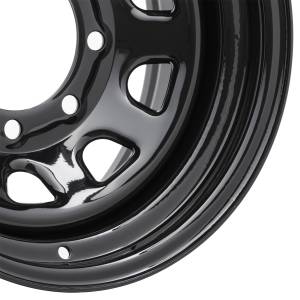 Pro Comp Steel Wheels - Pro Comp Steel Wheels Series 51 Gloss Black 17x9 8x6.5 4.25BS Offset -19mm Cap P/N 1515018 51-7981 - Image 2