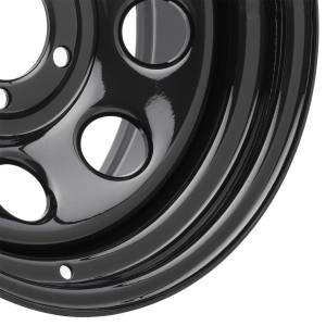 Pro Comp Steel Wheels - Pro Comp Steel Wheels Series 97 Gloss Black 15x10 5x5.5 3.75BS Offset -44mm Cap P/N 1425016 97-5185 - Image 2
