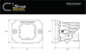Diode Dynamics - Diode Dynamics Allows for flush installation of SSC2 LED pods in the rear bumper. DD7149 - Image 9