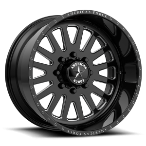American Force - American Force AFW F20 ATOM SS 22X12 8X180 Gloss Black Machined|AFTJF20G24-2-20 - Image 2