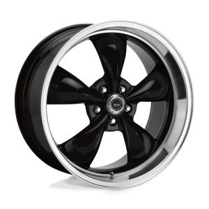 American Racing - American Racing AR105 TORQ THRUST M 17X8 5X4.75 Gloss Black Machined Lip|AR105M7861B - Image 2