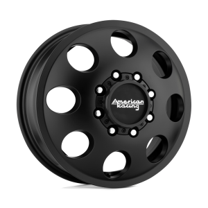 American Racing - American Racing AR204 BAJA DUALLY 17X6 8X6.5 Satin Black - Front|AR204760907111 - Image 2